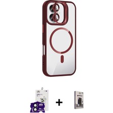 Cepte Toptan iPhone 16 Yadigar Asil Koleksiyonu - Siyah Bilvis Hayalet Cam Ekran Koruyucu + Siyah Bilvis Titan Kamera Lens