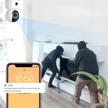 Eco Lounge Çift Kameralı Wifi Bağlantılı Gece Görüşlü Ev Tipi Güvenlik Kamerası Yosee