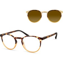 Eco Eyewear Didessa Ylttg 48*20 140 Polarize Güneş Klipsli Kadın Gözlük