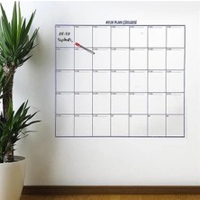 Eco Lounge Aylık Planlayıcı Manyetik Duvar Stickerı Takvim Plan Çizelgesi - Ürün Boyutları: 110 cm x 100 cm