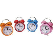 Metal Çingirakli Zilli Masa Saati