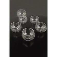 Eco Lounge Çift Cidarlı Cam Reçellik 6 Adet