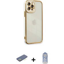 BUTİMAR'S iPhone 12 Pro Max Çekirdek Klasik Serisi - Siyah Joko Magic 5d Cam + Yeşil Renkli Kamera Lens Koruma Cam