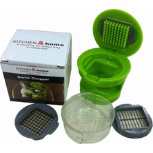 Eco Lounge Çıkarılabilir Hazneli Kapaklı Pratik Sarımsak ve Soğan Doğrayıcı – 2 Bıçak Seçenekli Profesyonel