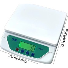 Eco Lounge TS-500 Dijital Terazi - LCD Ekran, Dara Alma, Sayım Fonksiyonlu, Yüksek Hassasiyetli Tartım Cihazı