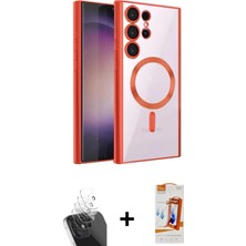 Cepte Toptan Galaxy S24 Ultra Nova Işık Özel Seri - Siyah Autokit 5in1 Fiber Polymer Nano Ekran Koruyucu + Şeffaf Kamera Lens Koruma Cam