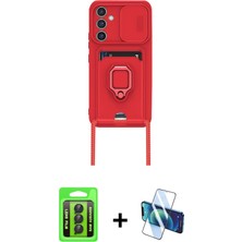 Cepte Toptan Galaxy A25 5g Vadi Form Prime - Siyah 3D Antistatik Seramik Nano Ekran Koruyucu + Siyah Raze Metal Kamera Lens