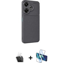 BUTİMAR'S Redmi 13 4g Eksen Form Prime - Siyah 3D Antistatik Seramik Nano Ekran Koruyucu + Şeffaf Kamera Lens Koruma Cam