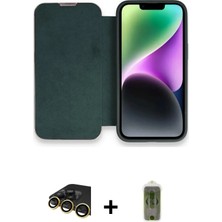 Cepte Toptan iPhone 14 Pro Siluet Minimal Serisi - Siyah Joko Magic 5d Hayalet Cam + Gold Raze Metal Kamera Lens