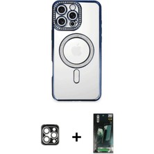 iPhone 16 Pro Max Zirve Doku Prime - Siyah 360 Mat Full Body Arka Koruyucu + Gümüş Pvd Metal Kamera Lens