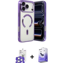 BUTİMAR'S iPhone 17 Pro Max Nova Işık Özel Seri - Siyah Bilvis 5in1 5d Magic Hayalet Cam Ekran Koruyucu + Gümüş Bilvis Titan Kamera Lens