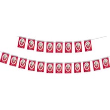 Muka Atam Bayrak Ipli Kağıt Büyük Boy 19X12 cm 40 Adet X10 Paket 400 Adet ( 1 Paket Içi 40 Adet)