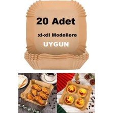 Büyük Boy Air Fryer Fritöz Pişirme Kağıdı 20 Adet