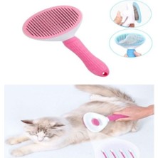 Otomatik Temizlenen Evcil Hayvan Tarağı Pembe