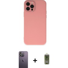 BUTİMAR'S iPhone 12 Pro Max Çekirdek Modern Serisi - Siyah Joko Magic 5d Hayalet Cam + Beyaz Neon Fosforlu Kamera Lens