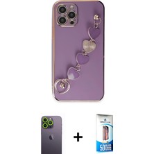 BUTİMAR'S iPhone 12 Pro Max Nova Işık Prime - Siyah 5d Eko Cam Ekran Koruyucu + Yeşil Neon Fosforlu Kamera Lens