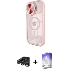 Cepte Toptan iPhone 15 Pro Kıvılcım Modern Koleksiyonu - Siyah Bilvis 5in1 3D Magic Cam Ekran Koruyucu + Titanyum Gri Raze Metal Kamera Lens