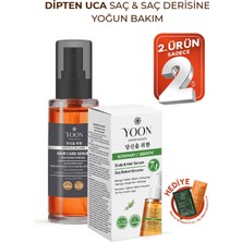 Yoon Saç ve Saç Derisi Onarıcı Serum - Keratin - Kolajen - Biberiye ve 7 Aktifli Saç Bakım Kompleksi - 2'li Set