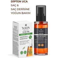 Yoon Saç ve Saç Derisi Onarıcı Serum - Keratin - Kolajen - Biberiye ve 7 Aktifli Saç Bakım Kompleksi - 2'li Set