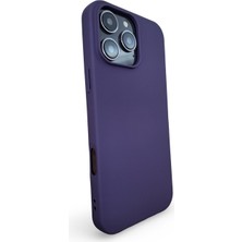 Epro iPhone 16 Pro Max Uyumlu Kamera Koruma Çıkıntılı Içi Kadife Yüksek Kalite Esnek Silikon Kılıf