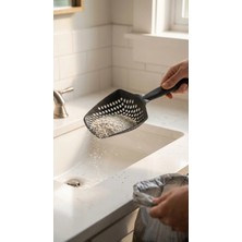 Kedi Kumu Eleme Küreği, Çift Taraflı Tasarımıyla Kum Dağılımını Kontrol Ederken Kullanıcıyı Yormaz