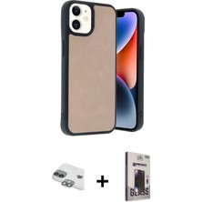 Cepte Toptan iPhone 11 Kıvılcım Işık Serisi - Siyah Bilvis Hayalet Cam Ekran Koruyucu + Yeşil Pers Alüminyum Kamera Lens