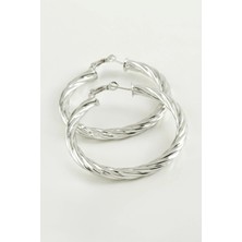 Ronanna Burgulu Halka Küpe 4,5 cm