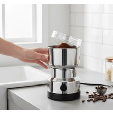 Kahve ve Baharat Öğütücü Makine Paslanmaz Çelik Ergonomik Kullanım