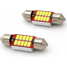 Duolight 31MM Sofit LED Ampul, Beyaz, 12V, Canbus Hatasız, Ultra Parlak, Tavan ve Plaka Aydınlatması, 2'li Set