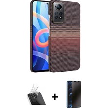 Cepte Toptan Redmi Note 12 Pro 4g Doruk Serisi - Siyah 3D Antistatik Hayalet Cam Ekran Koruyucu + Şeffaf Kamera Lens Koruma Cam