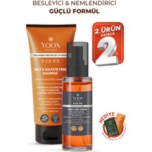 Yoon 2'li Vegan Tuzsuz Şampuan - Durulanmayan Saç Serumu - Besleyici ve Nemlendirici Saç Bakım Kompleksi