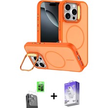 Cepte Toptan iPhone 16 Pro Max Çekirdek Klasik - Siyah Bilvis 5in1 3D Magic Cam Ekran Koruyucu + Siyah Raze Metal Kamera Lens