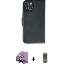 BUTİMAR'S iPhone 14 Siluet Işık Serisi - Siyah Joko Magic 5d Hayalet Cam + Gümüş Raze Metal Kamera Lens