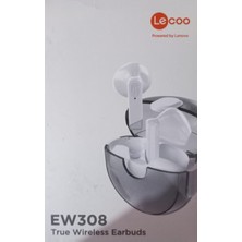 Lecoo EW308 Kablosuz Bluetooth 5.1 Tws Mikrofonlu Kulak Içi Kulaklık Beyaz