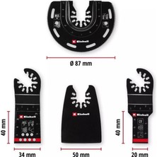Fantastik Store Einhell Raspalama Uç Seti 4 Parça