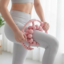 20 Tekerlekli Ayarlanabilir Bacak ve Kol Masaj Aleti – 360° Tam Daire Derin Doku Kas ve Lenfatik Masaj Silindiri