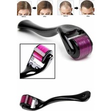 İlkyaz Fashion Derma Roller Titanyum Uçlu 540 Iğneli 1 mm Saç Sakal Çıkarma ve Cilt Bakım Masaj Aleti