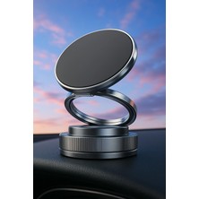 360 Dönebilen Araç Içi Telefon Tutucu Vakumlu Magsafe Destekli Masa Üstü Duvar Halka Telefon Tutucu