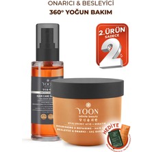 Yoon 2'li Set Vegan Saç Maskesi ve Durulanmayan Saç Serumu - Yoğun Etkili Saç Bakım Kompleksi