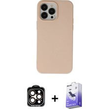 Cepte Toptan iPhone 14 Pro Max Ahenk Serisi - Siyah Bilvis 5in1 5d Magic Hayalet Cam Ekran Koruyucu + Turuncu Pvd Metal Kamera Lens