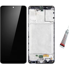 SDT Samsung A31S,A315 Incell  Ekran Dokunmatik Çıtalı (Siyah) B7000 Yapıştırıcı