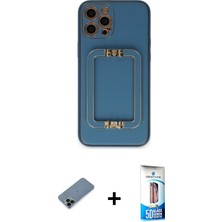 BUTİMAR'S iPhone 12 Pro Max Kozmos Minimal Prime - Siyah 5d Eko Cam Ekran Koruyucu + Siyah Shine Kamera Lens Koruma Cam