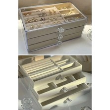 Eco Lounge Üç Katlı Çekmeceli Takı Kozmetik Organizer