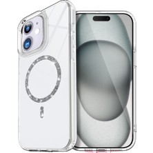 Kordify Newface Apple iPhone 12 / 12 Pro Uyumlu Live Diamond Magsafe Kapak – Parlak Taşlı Şık Tasarım & Güçlü Manyetik Kılıf