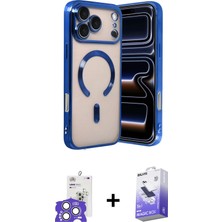 BUTİMAR'S iPhone 17 Pro Max Nova Işık Özel Seri - Siyah Bilvis 5in1 5d Magic Hayalet Cam Ekran Koruyucu + Gümüş Bilvis Titan Kamera Lens