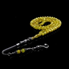 Tesbih Rüyası Mini Boy Damla Kehribarından Namaz Tesbihi