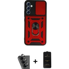 Galaxy A34 5g Ahenk Klasik - Siyah 6d Antistatik Mat Seramik Hayalet Nano Ekran Koruyucu + Siyah Valdez Metal Kamera Lens