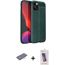 BUTİMAR'S iPhone 12 Pro Max Doruk Klasik Özel Seri - Siyah Joko 5d Cam + Turuncu Renkli Kamera Lens Koruma Cam