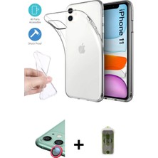 iPhone 11 Zirve Doku - Siyah Joko Magic 5d Hayalet Cam + Kırmızı Raze Metal Kamera Lens