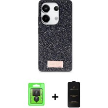 Cepte Toptan Redmi Note 13 Pro 4g Vadi Klasik Serisi - Siyah 6d Antistatik Mat Seramik Hayalet Nano Ekran Koruyucu + Siyah Raze Metal Kamera Lens